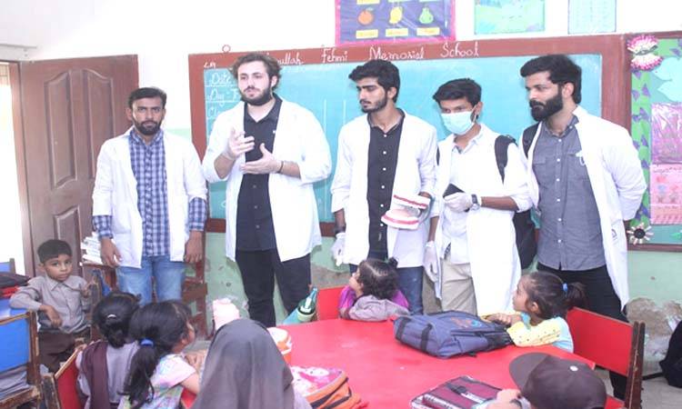 Baqai Dental College on educational day trip to Khuda Ki Basti