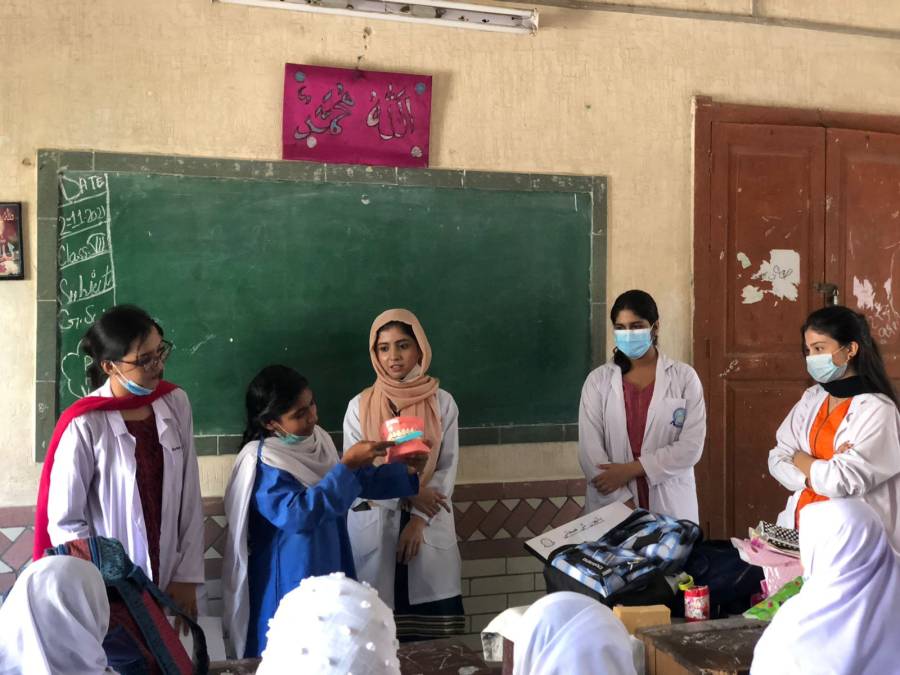 DDC visits school to promote oral hygiene practices