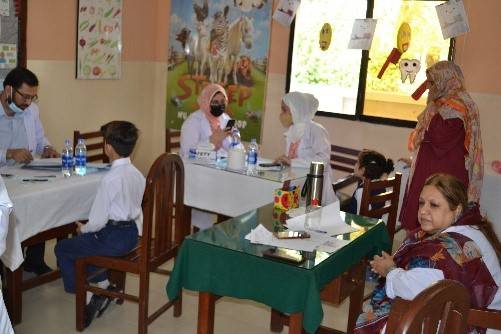 BUMDC conducts oral health education session for special children