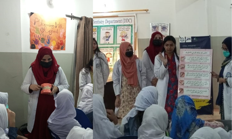   Dow Dental College organises oral health awareness campaign for orphans