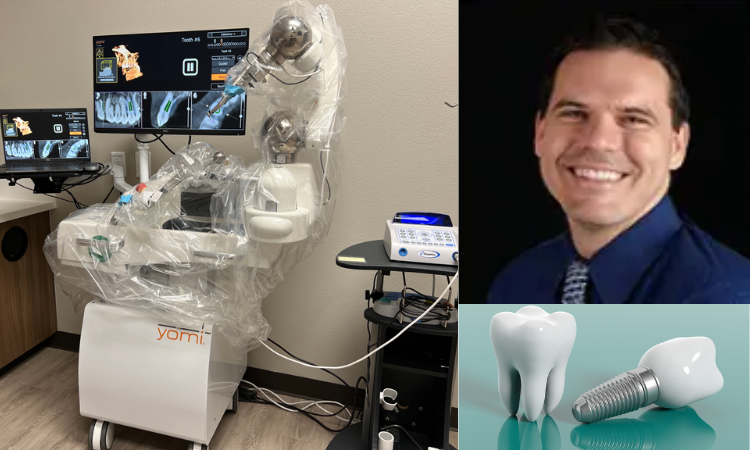 Dentist uses robot to place implants