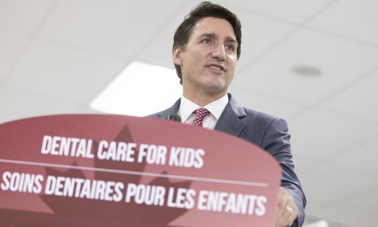 Justin Trudeau launches new program to give families payments for childrens' dental services