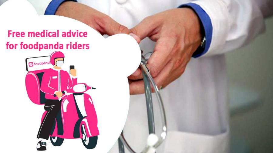 Free medical advice for foodpanda riders 