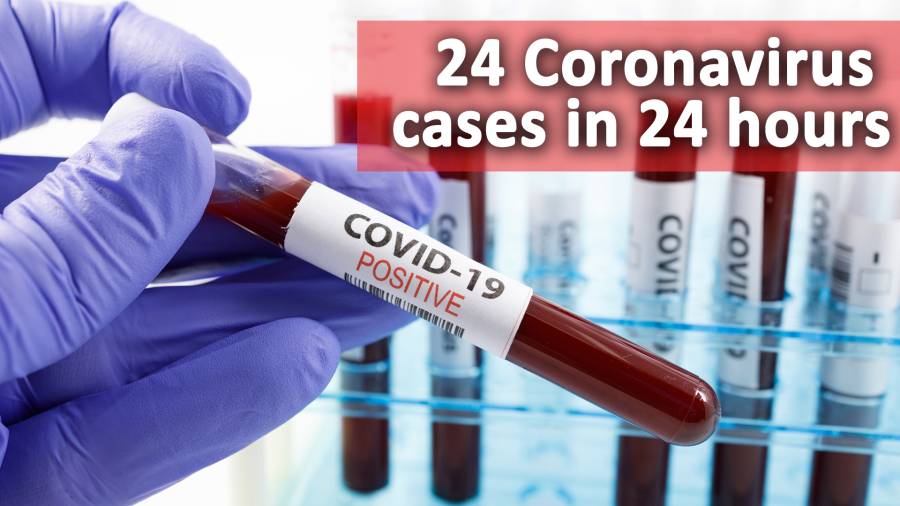 24 Coronavirus cases in 24 hours