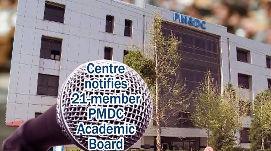 Centre notifies 21-member PMDC Academic Board 