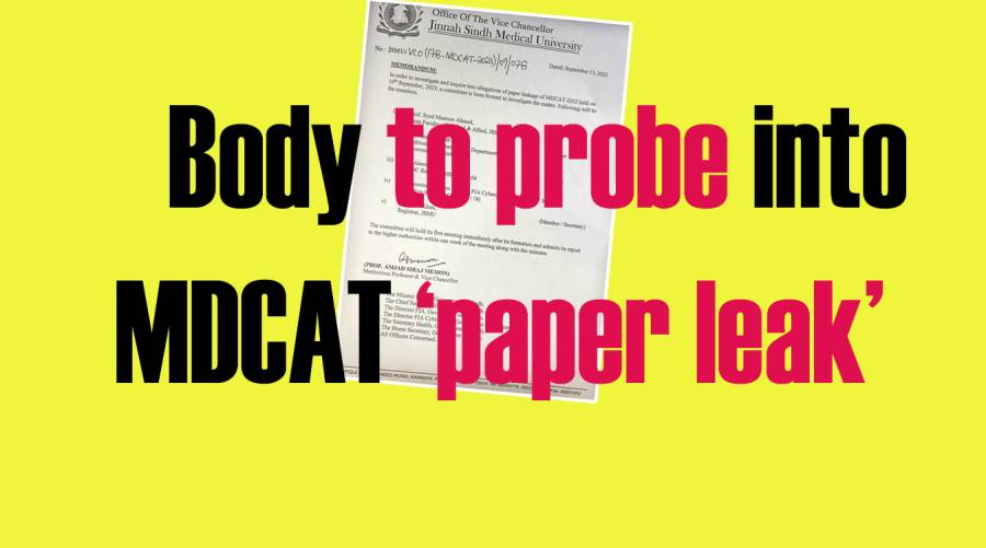 Body to probe into MDCAT ‘paper leak’ 