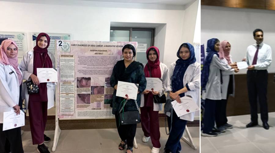 HITEC-IMS teams on victory stand at poster, quiz contests 