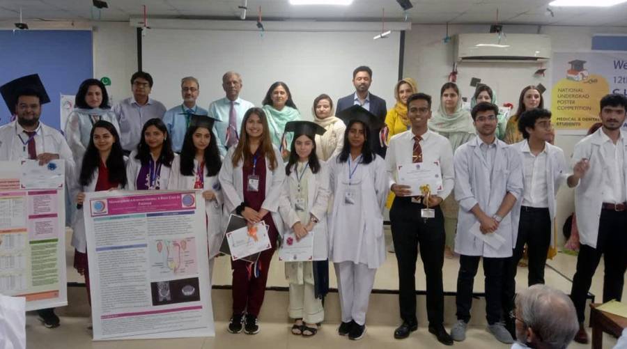 HITEC-IMS teams on victory stand at poster, quiz contests 