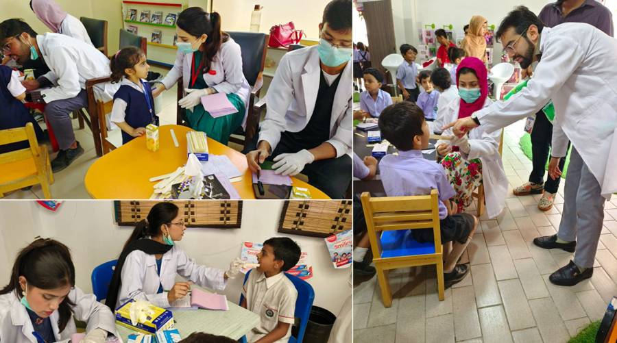 BUDC, Colgate teams conduct oral checkups at four Karachi schools 