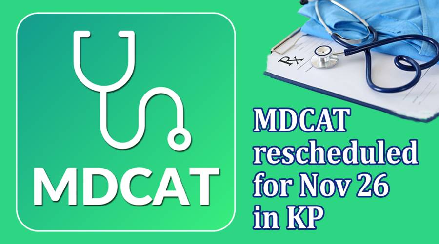 MDCAT rescheduled for Nov 26 in KP