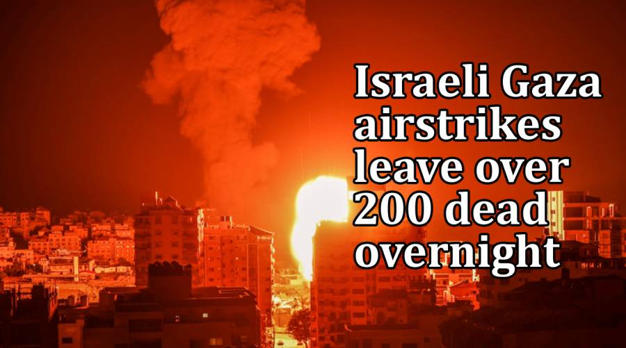 Israeli Gaza airstrikes leave over 200 dead overnight 