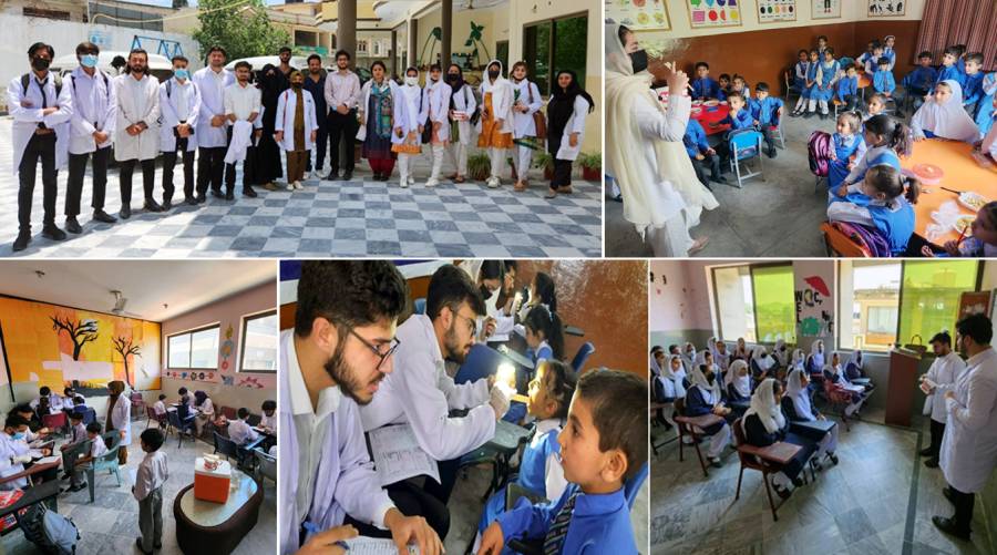 AIMI teams examine 10,550 kids in 17 Abbottabad schools 