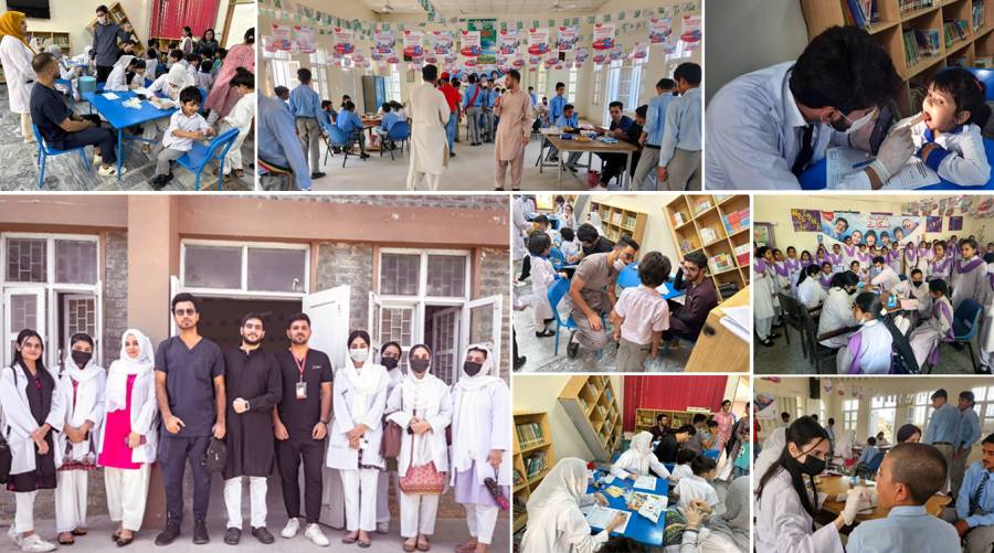 AIMI teams examine 10,550 kids in 17 Abbottabad schools 