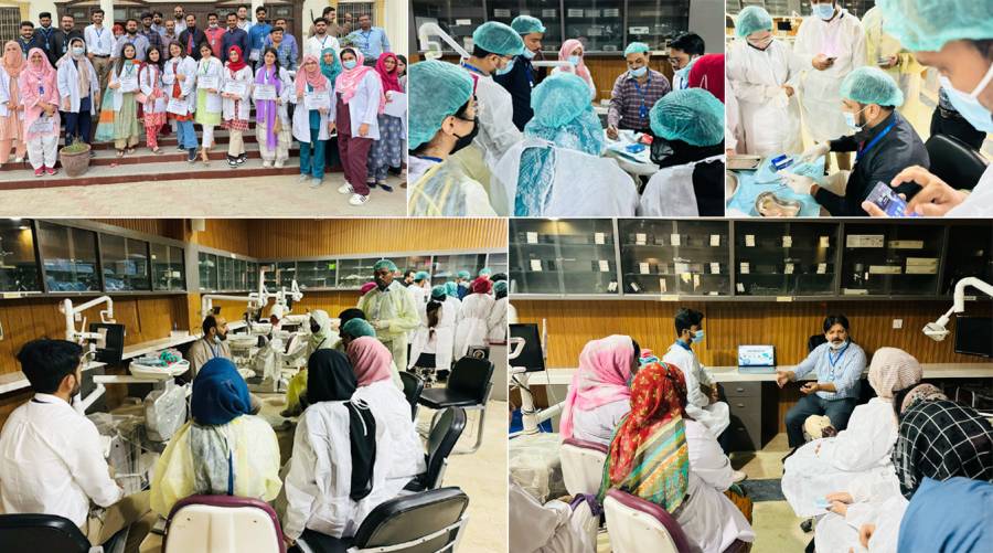 LUMHS workshop on dental surgery skills