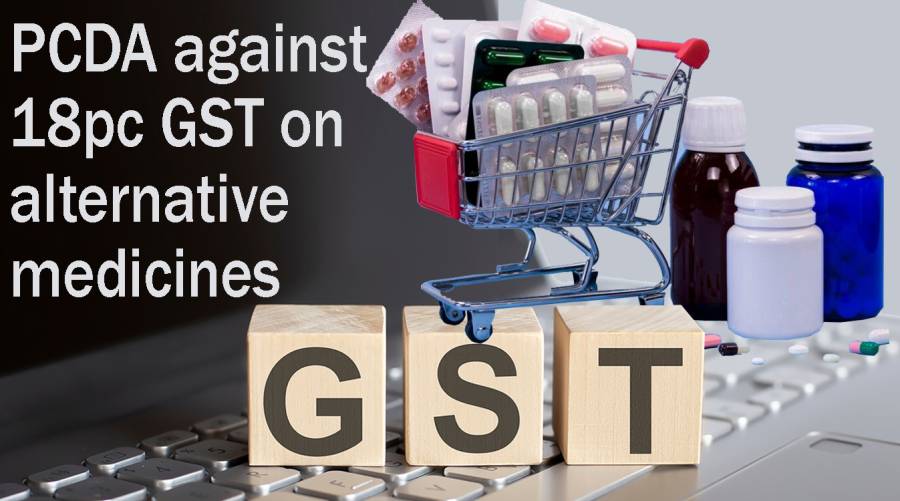 PCDA against 18pc GST on alternative medicines