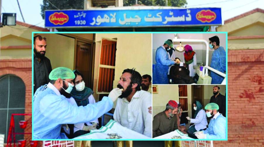 Dental screening of 6,401 inmates at Lahore Camp Jail 