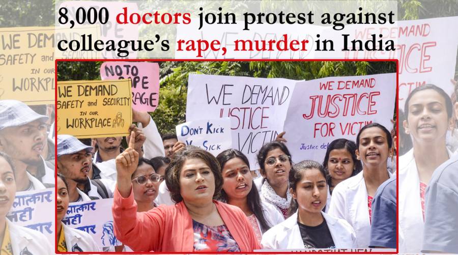 8,000 doctors join protest against colleague’s rape, murder in India 