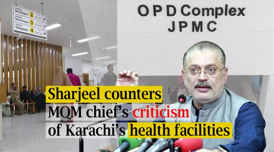 Sharjeel counters MQM chief’s criticism of Karachi’s health facilities