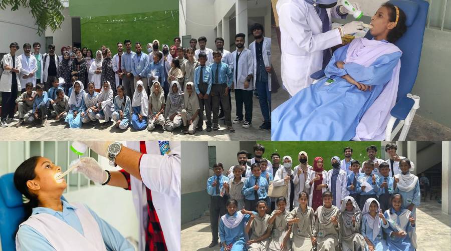 Dow Dental College, DIL School join forces for oral health awareness