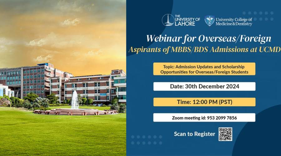 UCMD hosts webinar on BDS, MBBS admissions, scholarships