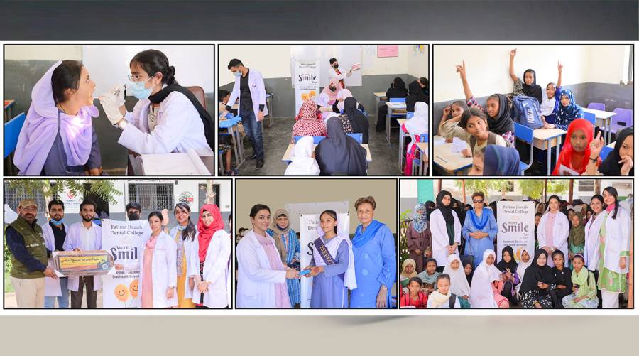 Fatima Jinnah Dental College enhances oral health awareness with outreach camp at Zest Model School