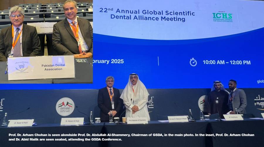 Prof. Arham Chohan, Dr. Abid Malik represent Pakistan at GSDA Dubai conference